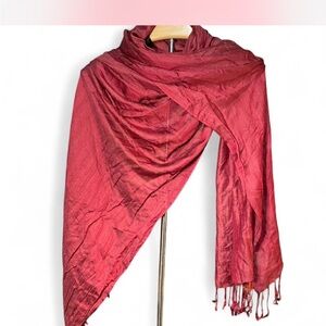 Pashmina Deep Red Wrap